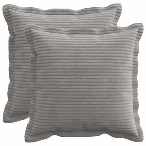 vidaXL Pudebetr&aelig;k 2 stk. HOUTEN Lysegr&aring; 30 x 30 cm cordfl&oslash;jl