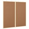 vidaXL Bulletin Tavle 80 x 80 x 1.4 cm Massivt fyrretr&aelig; Brun