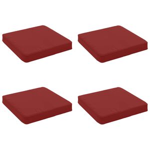 vidaXL 4-Stykke S&aelig;depuder VUGHT 4 pcs 100% polyester Vinr&oslash;d