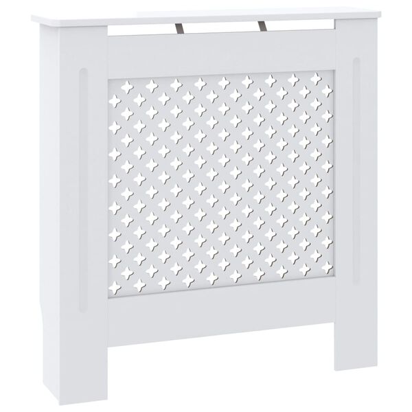 vidaXL radiatorskjuler 78 cm MDF hvid