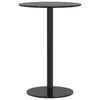 vidaXL havebord &Oslash;50x72 cm rund st&aring;l sort