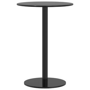 vidaXL havebord &Oslash;50x72 cm rund st&aring;l sort