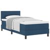 vidaXL Box spring seng med pude med hovedg&aelig;rde Bl&aring; 80 x 200 cm Stof