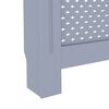 vidaXL radiatorskjuler 112x19x81,5 cm MDF antracitgrå