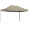 vidaXL foldbart pop up-festtelt 440x292x315 cm gråbrun
