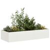 vidaXL plantekasse 200x80x40 cm st&aring;l hvid