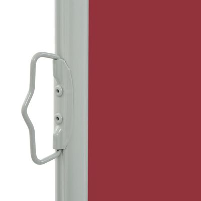 vidaXL sammenrullelig sidemarkise til terrassen 60x300 cm rød