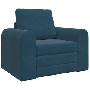 vidaXL Sovesofa Bl&aring; 98 x 71 x 83 cm Fl&oslash;jl