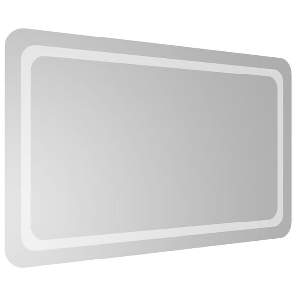 vidaXL badev&aelig;relsesspejl med LED-lys 60x100 cm