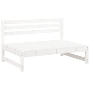 vidaXL midtermodul til havesofa 120x80 cm massivt fyrretr&aelig; hvid