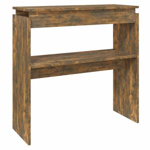 vidaXL konsolbord 80x30x80 cm konstrueret tr&aelig; r&oslash;get egetr&aelig;sfarve