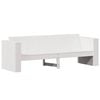 vidaXL 3-personers havesofa 189x60x62 cm massivt fyrretr&aelig; hvid