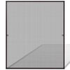 vidaXL insektnet til vinduer 130 x 150 cm brun