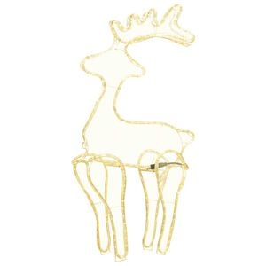 vidaXL rensdyrdekoration med trådnet 306 LED'er 60x24x89 cm