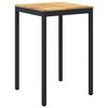 vidaXL Have Bar Bord NAARDEN Hvid og sort 70 x 68,5 x 105 cm