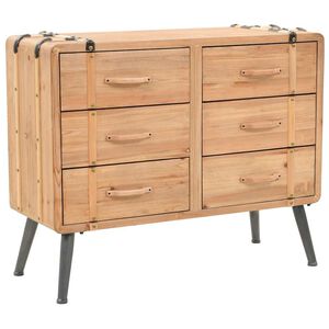 vidaXL kommode 91x35x73 cm massivt grantr&aelig;