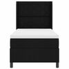 vidaXL LED Box Spring Bed med madras Sort 100 x 200 cm Stof