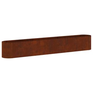vidaXL H&aelig;vet Havebed Cortenst&aring;l 280 x 40 x 40 cm