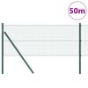 vidaXL Hegnsp&aelig;l Gr&oslash;n 50 x 0,6 m (25 x 25 mm mesh) St&aring;l og PVC