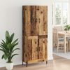 vidaXL Highboard Gammelt tr&aelig; 69,5 x 34 x 180 cm Konstrueret tr&aelig;