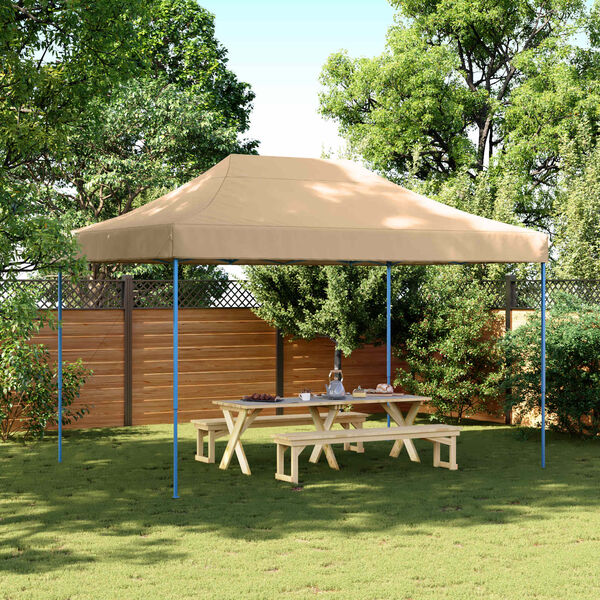 vidaXL Party Tent Beige 279 x 410 x 315 cm Oxford stof