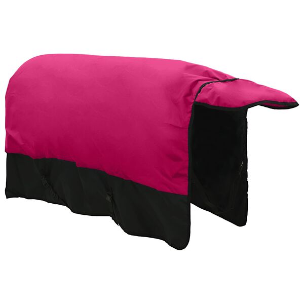 vidaXL Hestet&aelig;ppe Pink og Sort 105 cm Polyester