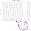 vidaXL Hegnsp&aelig;l Gr&aring; 100 x 0,5 m (36 mm mesh) St&aring;l og PVC