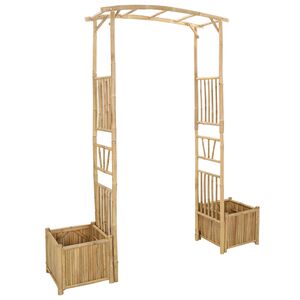 vidaXL Havebue Naturfarvet 177 x 40 x 205 cm Bambus
