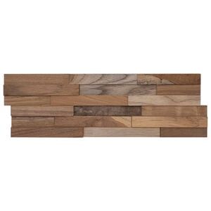 vidaXL V&aelig;gpaneler 10 stk. Naturfarvet 56 x 18 x 2 cm Massiv Teaktr&aelig;