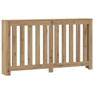 vidaXL radiatorskjuler 149x20x82 cm konstrueret tr&aelig; egetr&aelig;sfarve