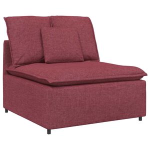 vidaXL modulopbygget sofacentermodul med hynder 100 cm vinr&oslash;d