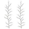 vidaXL LED-pileranke til juledekoration 2 stk. Sort 180 cm St&aring;l