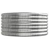vidaXL plantekrukke 620x80x36 cm galvaniseret st&aring;l s&oslash;lvfarvet
