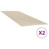 vidaXL sengelameller med 48 lameller 2 stk. 100x200 cm