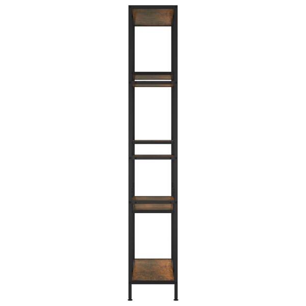 vidaXL bogreol 80x30x180 cm stål og konstrueret træ