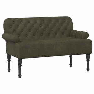 vidaXL L&aelig;nestol med knap tufting Army Gr&oslash;n 120 x 65 x 78 cm