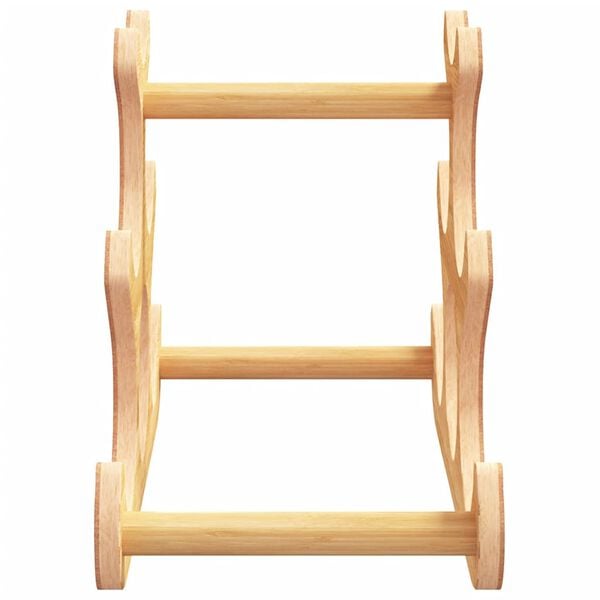 vidaXL vinreol til 6 flasker 35x18x25,5 cm bambus