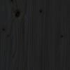 vidaXL sengeg&aelig;rde 184x3x81 cm massivt fyrretr&aelig; sort