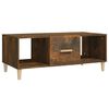 vidaXL sofabord 102x50x40 cm konstrueret tr&aelig; r&oslash;get egetr&aelig;sfarve