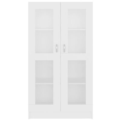 vidaXL vitrineskab 82,5x30,5x150 cm spånplade hvid