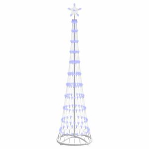 vidaXL LED juletr&aelig; Bl&aring; 190 cm Metal