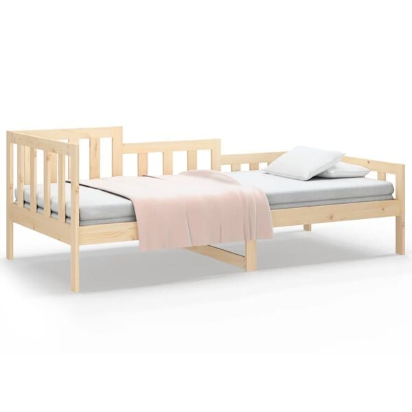 vidaXL daybed uden madras 90x200 cm massivt fyrretræ