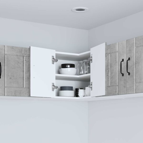 vidaXL K&oslash;kkenskab Beton Gr&aring; 57 x 57 x 40 cm Konstrueret tr&aelig;