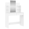 vidaXL makeupbord med spejl 96x39x142 cm hvid