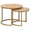 vidaXL Nesting Kaffeborde 2 stk. Brun 50 x 50 x 40 cm