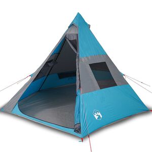 vidaXL 7-personers campingtelt vandt&aelig;t bl&aring;