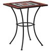 vidaXL bistrobord med mosaikdesign 60 cm keramisk terracotta og hvid