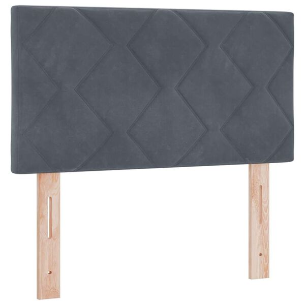 vidaXL Box spring seng med madras M&oslash;rkegr&aring; 200 x 80 cm Fl&oslash;jl