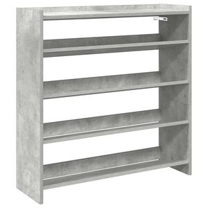 vidaXL skoreol 80x25x81 cm konstrueret tr&aelig; betongr&aring;