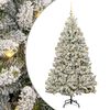 vidaXL Kunstigt juletr&aelig; 210 cm 300 LED'er Varm hvid PVC og St&aring;l